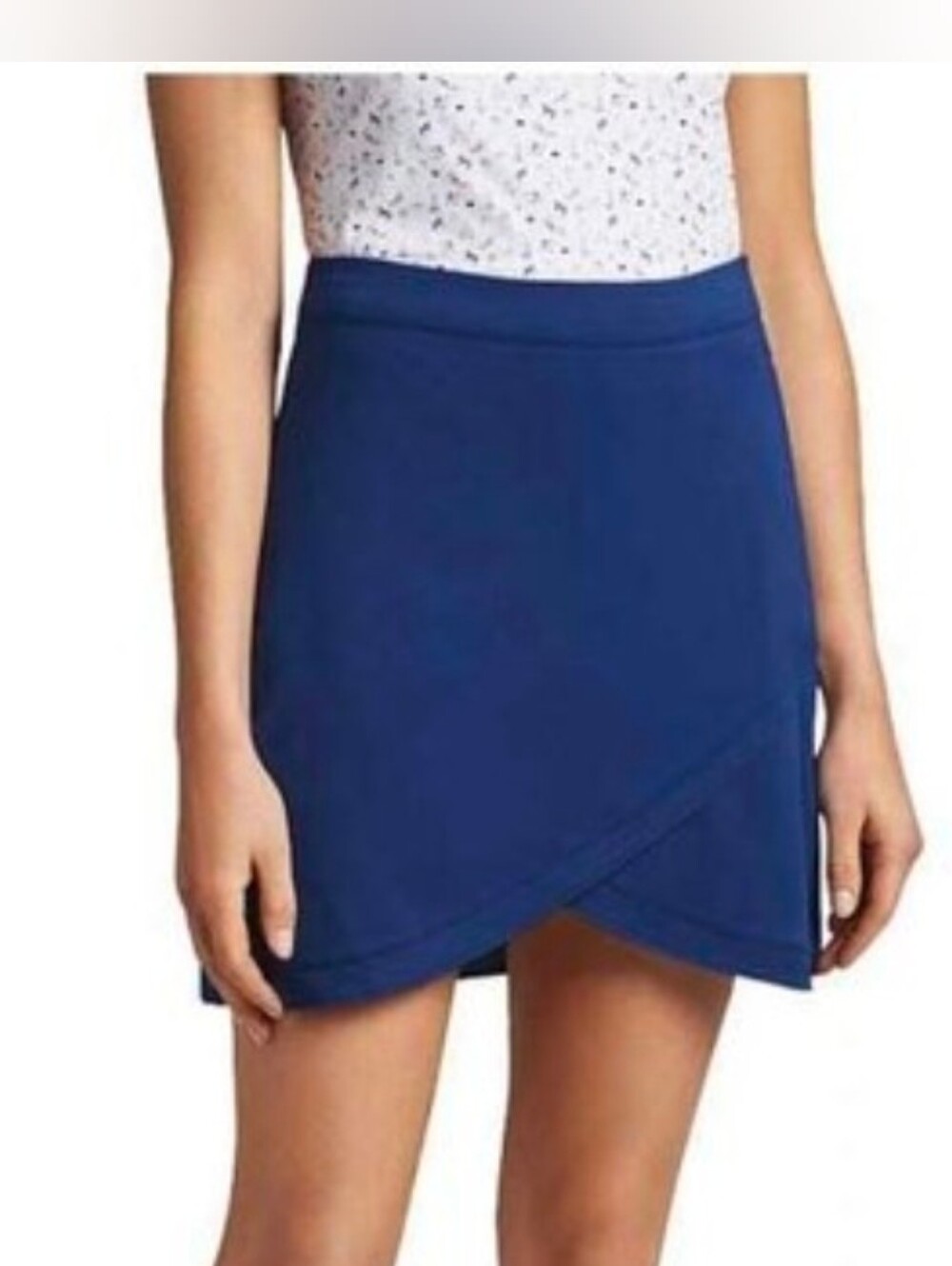 PETER MILLAR Laura Wrap Golf Skort Skirt Built In Shorts Navy Sz Large